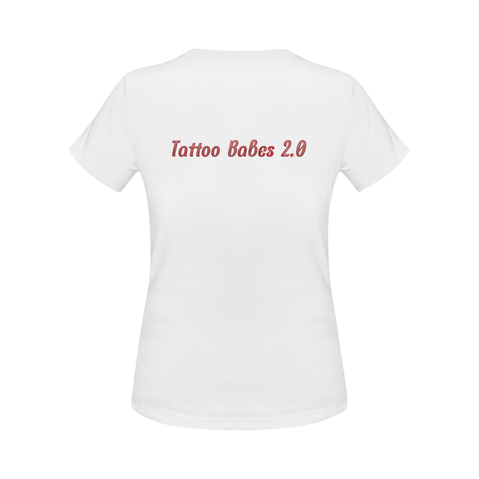 TATTOO BABES 2.0bg - Red #1 F&B (White) Ladies Women's Classic T-Shirt (Model T17）