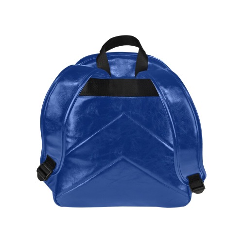 blue planet Leather Back Pack Multi-Pockets Backpack (Model 1636)