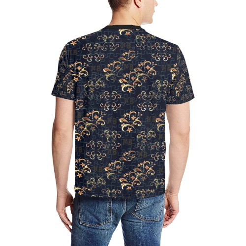 NB Pop by Nico Bielow Men's All Over Print T-Shirt (Solid Color Neck) (Model T63)