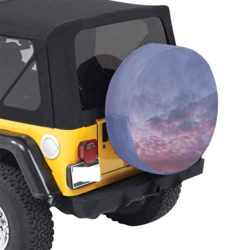 Morning Purple Sunrise Collection 32 Inch Spare Tire Cover