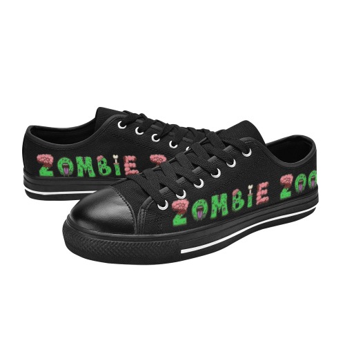 Zombie Zoo Women's Classic Canvas Shoes (Model 018)