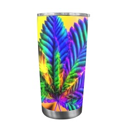 Psychedelic Leaf 20oz Mobile Tumbler with Clear Slide Lid