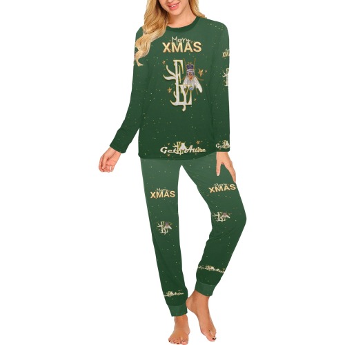 MERRY Xmas Collectable Fly Women's All Over Print Pajama Set