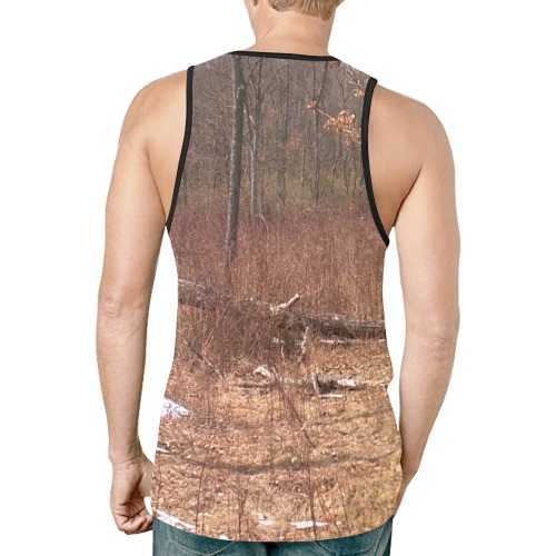 Falling tree in the woods New All Over Print Tank Top for Men (Model T46)