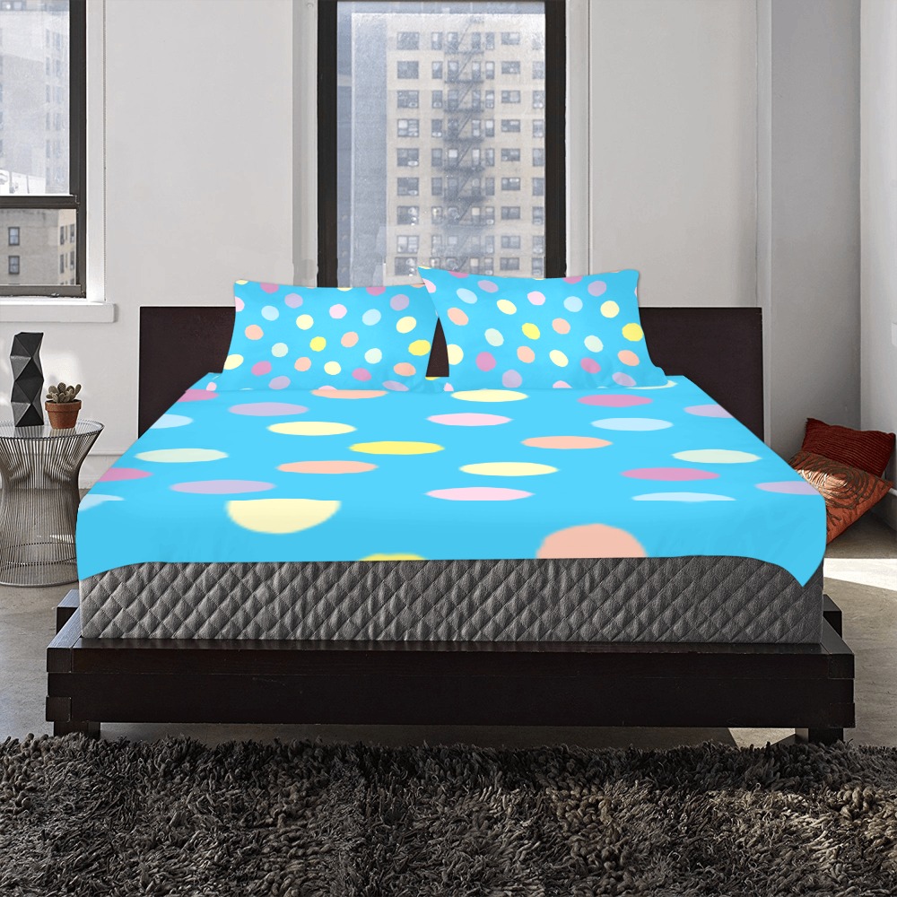 blue 3-Piece Bedding Set