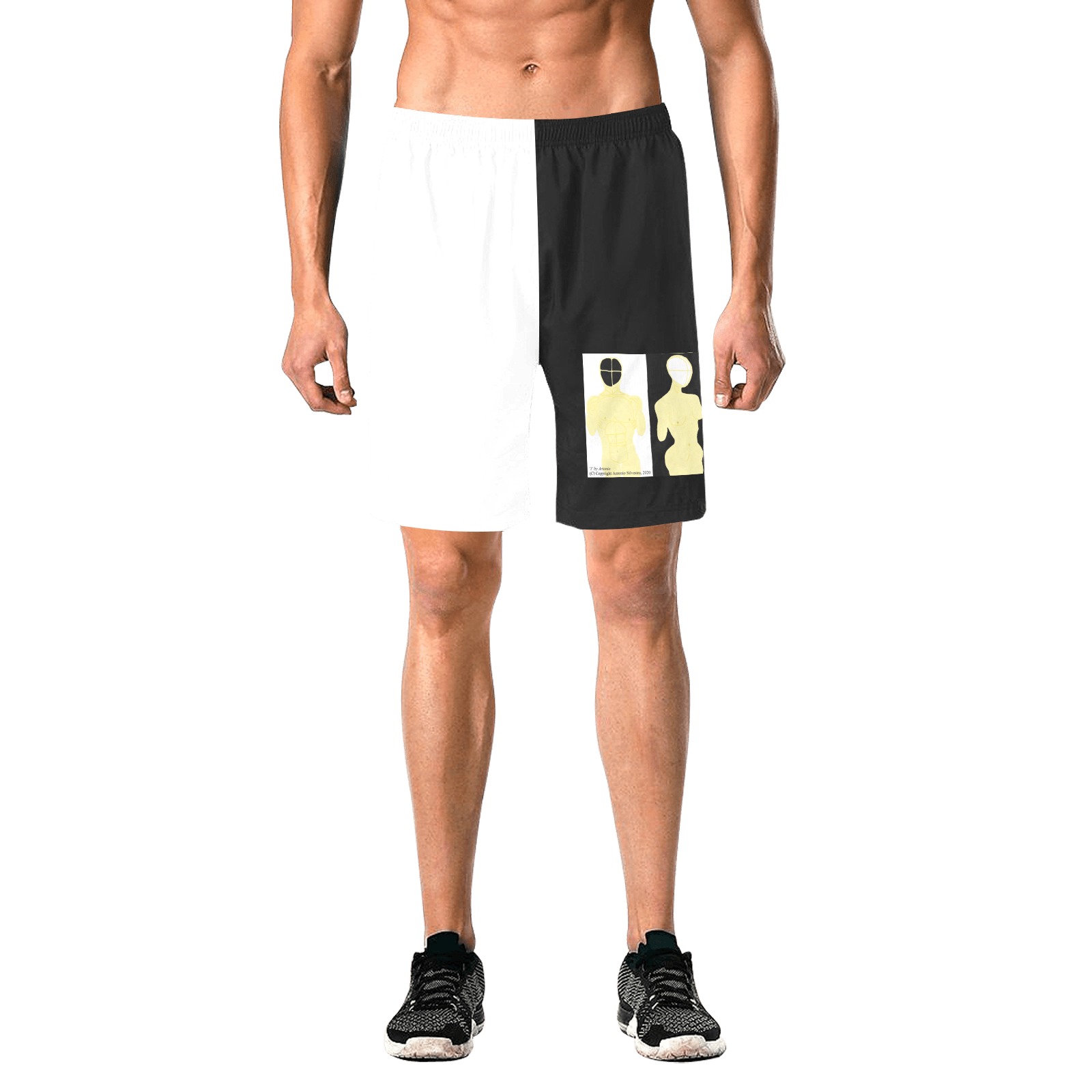 1 Men's All Over Print Elastic Beach Shorts (Model L20)