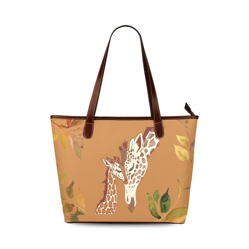 Mommy and me with logo Shoulder Tote Bag (Model 1646)