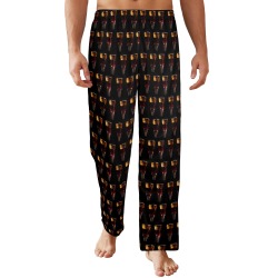 Gothic Wine Glasses Men's Pajama Trousers Without Pockets