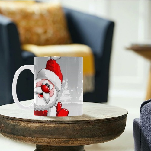 santa claus Custom White Mug (11oz)