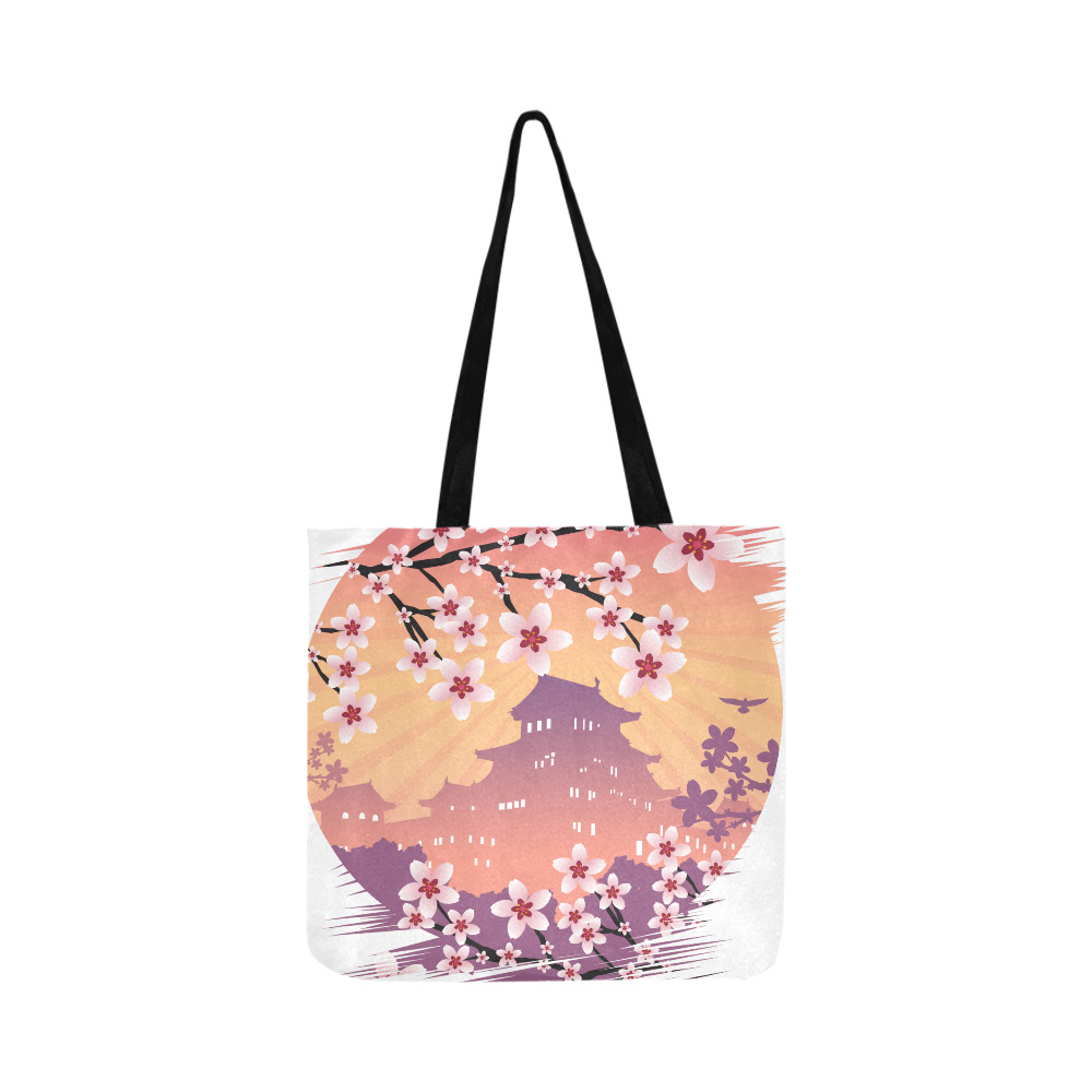 Peach Blossom Reusable Shopping Bag Model 1660 (Two sides)