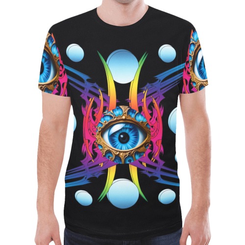 Electric Storm New All Over Print T-shirt for Men (Model T45)