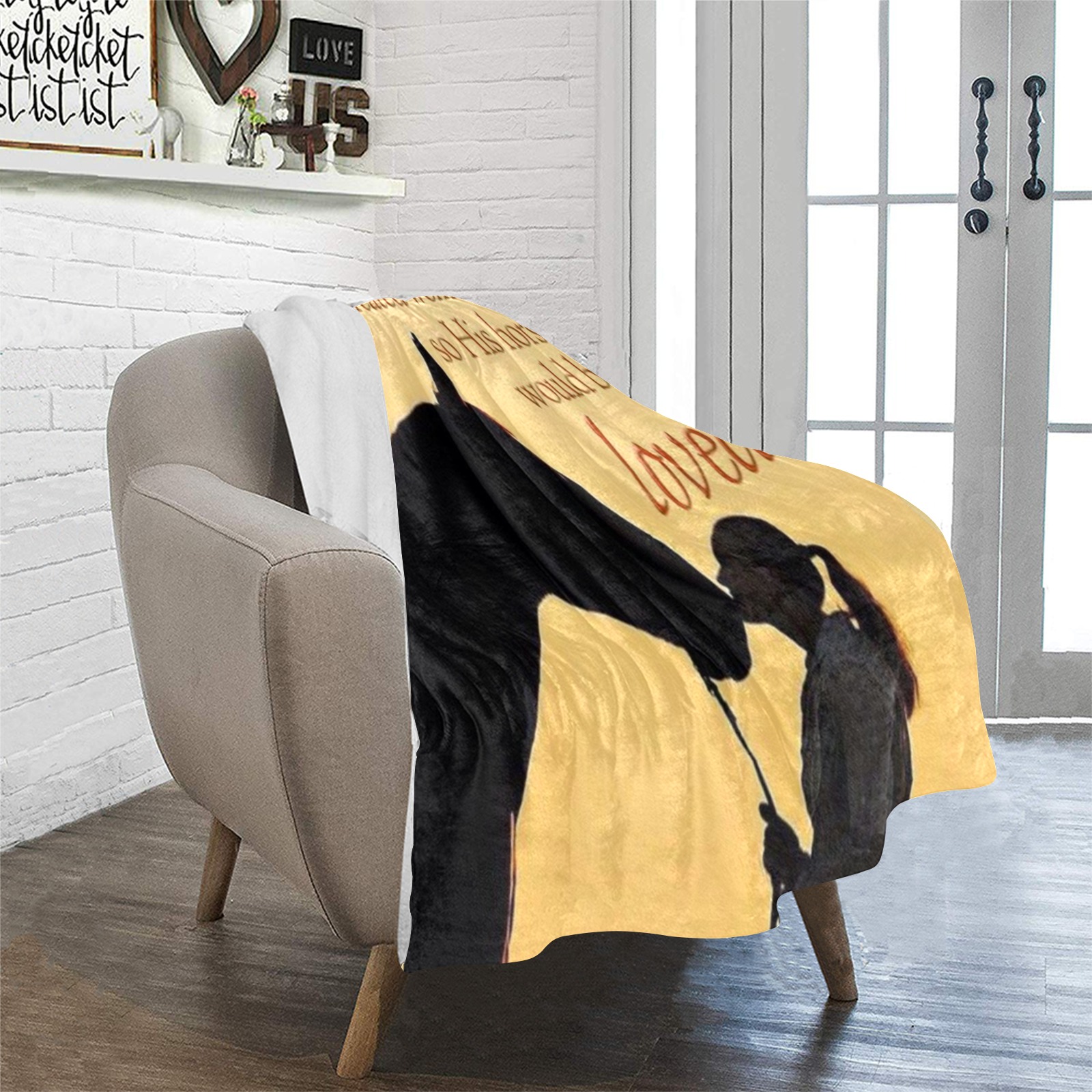 GodCreatedWomanToLoveHorses Ultra-Soft Micro Fleece Blanket 32"x48"