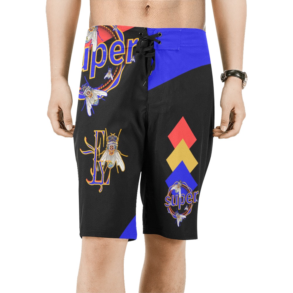 Super Fly Collectable Fly Men's All Over Print Board Shorts (Model L16)