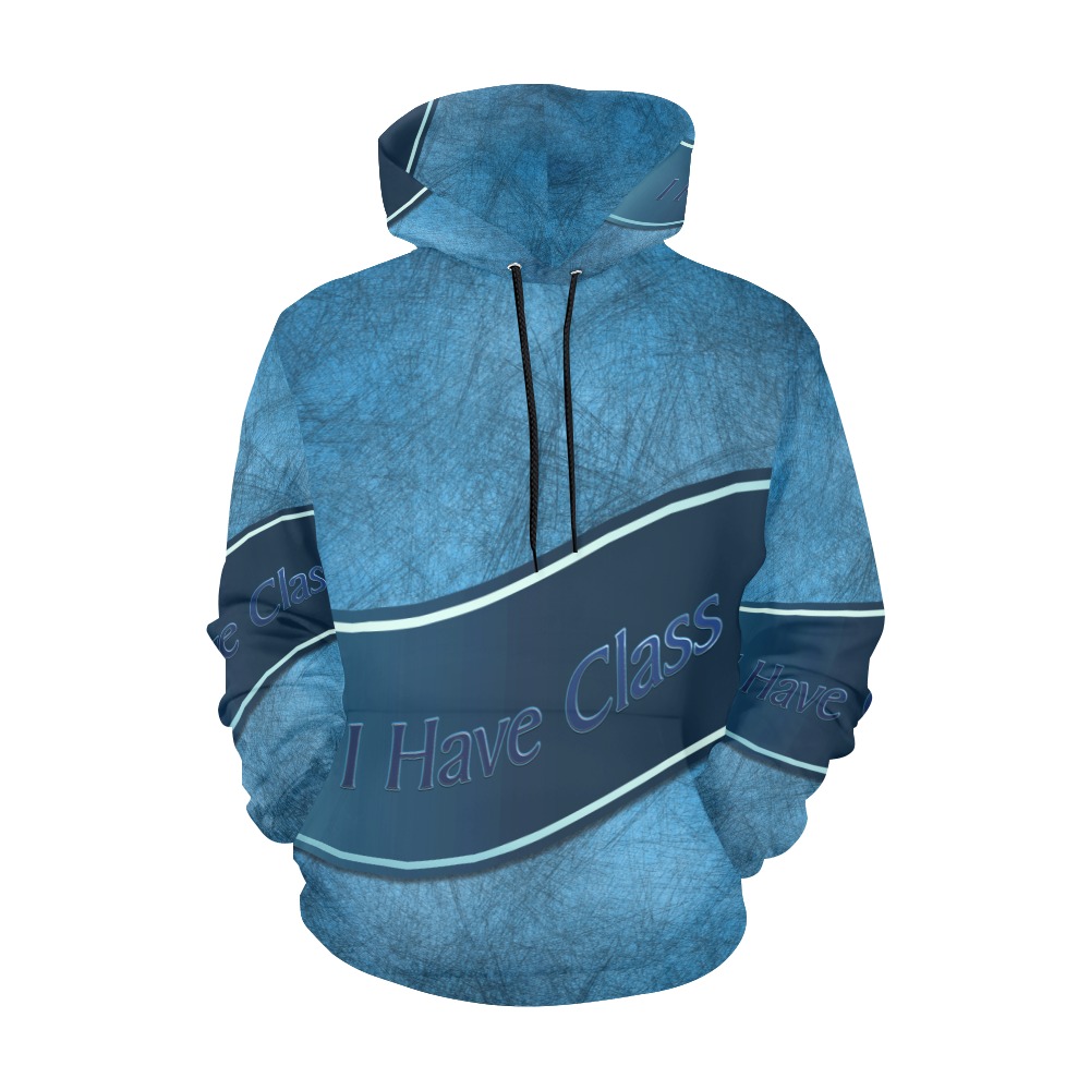 I Have Class All Over Print Hoodie for Women (USA Size) (Model H13)