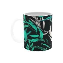 Greenish leaf paint 1 White Mug(11OZ)