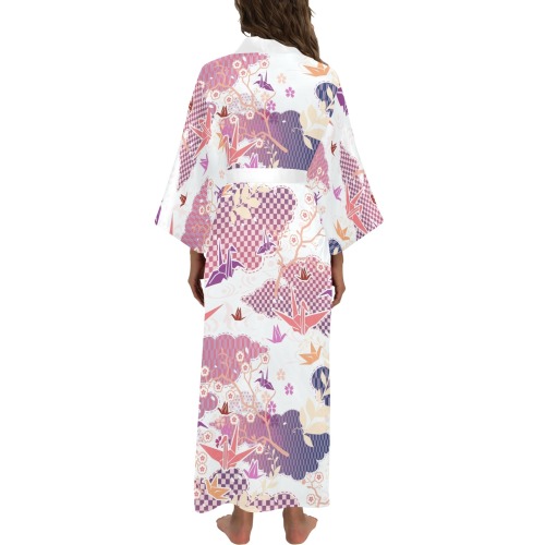 origami Long Kimono Robe