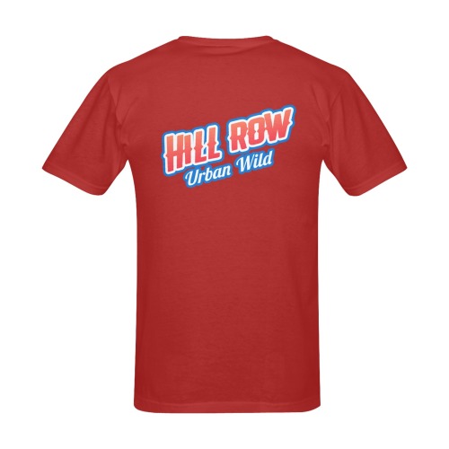 HILL ROW RED Men's Slim Fit T-shirt (Model T13)