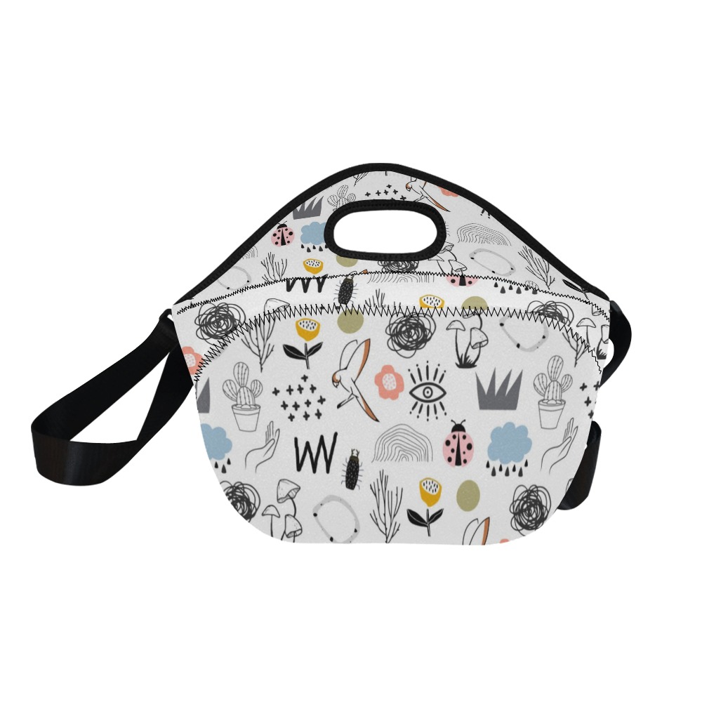 Doodle Neoprene Lunch Bag/Large (Model 1669)