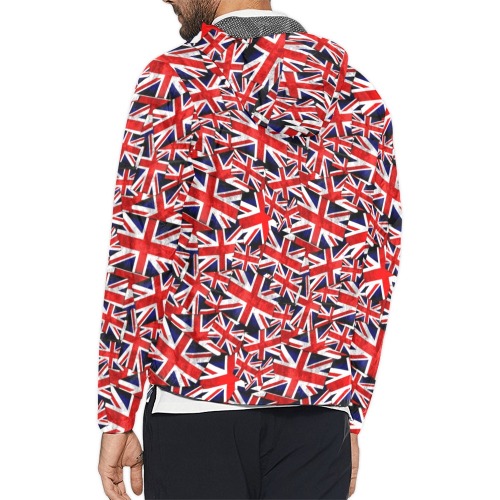 Union Jack British UK Flag Unisex All Over Print Windbreaker (Model H23)