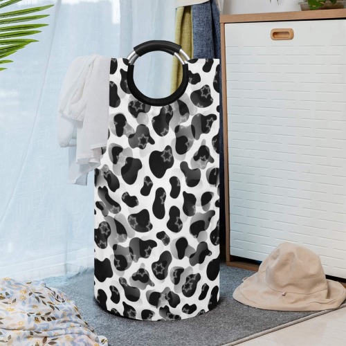 Cowhide by Artdream Round Laundry Bag