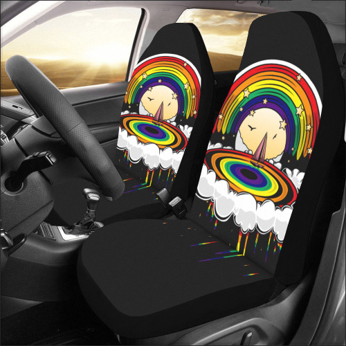 Rainbow Rain Car Seat Covers (Set of 2)