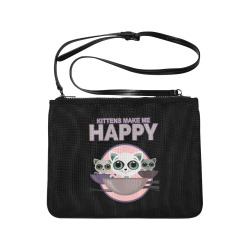 Kittens Make Me Happy Slim Clutch Bag (Model 1668)