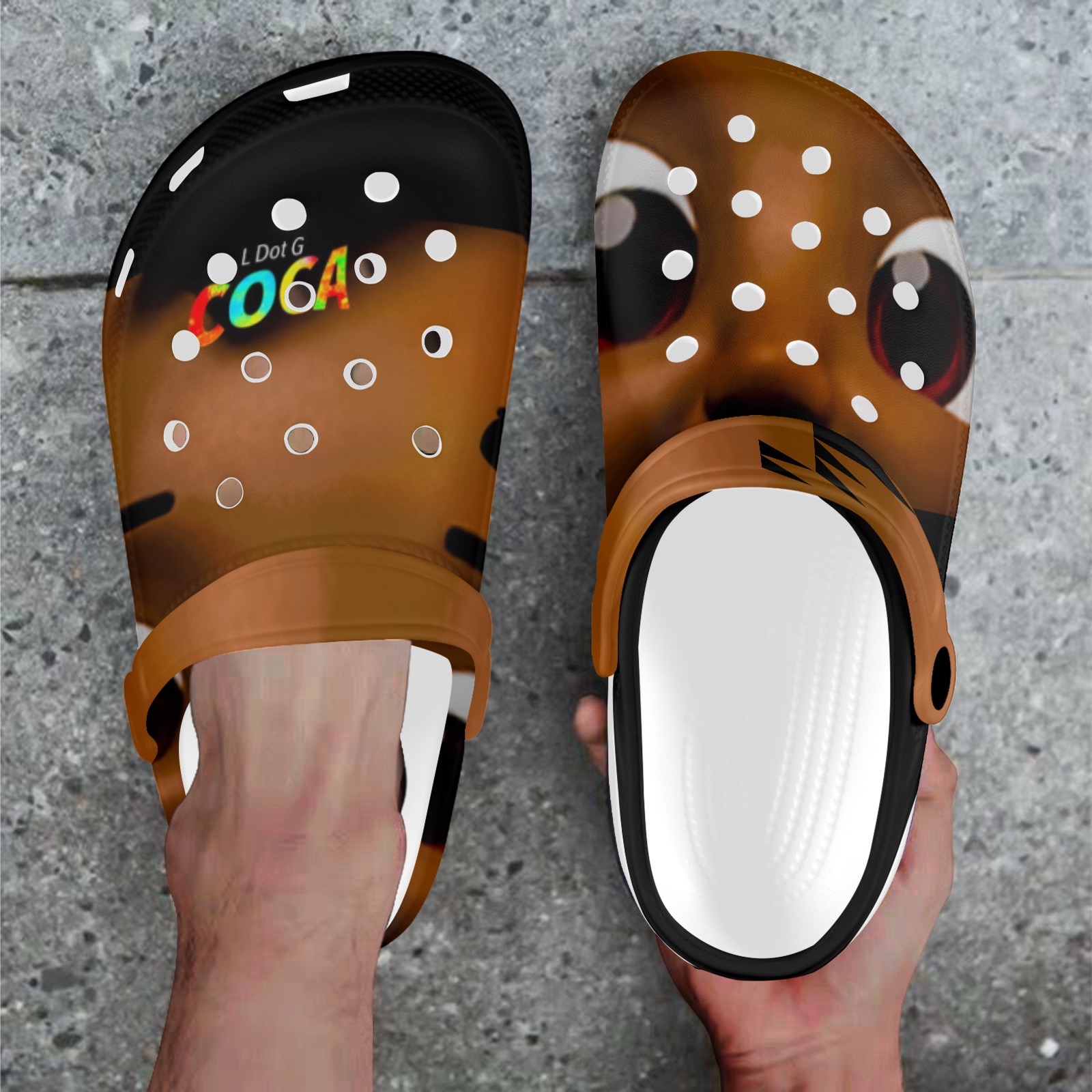 Coca1 Custom Print Foam Clogs for Adults