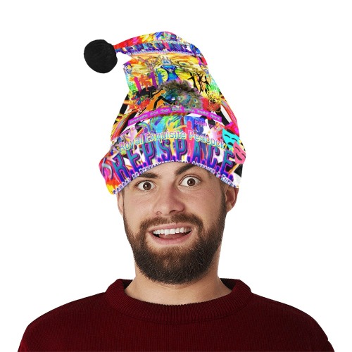 JNV REPSPACE COLORFUL TROPICAL CHGRISTMAS HAT Santa Hat