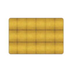 yellow squares Doormat 24"x16" (Black Base)