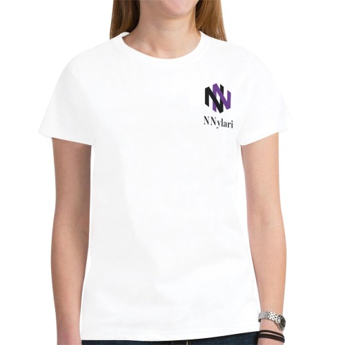 Signature Tee Back Drip New All Over Print T-shirt for Women (Model T45)