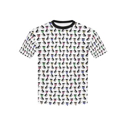 Black Cats Wearing Bow Ties Kids' All Over Print T-shirt (USA Size) (Model T40)