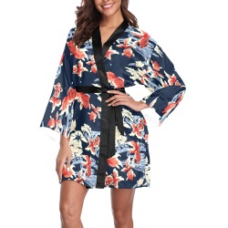 KOI FISH 002 Long Sleeve Kimono Robe