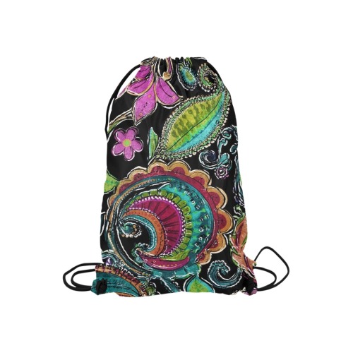 Paisley #2 Small Drawstring Bag Model 1604 (Twin Sides) 11"(W) * 17.7"(H)