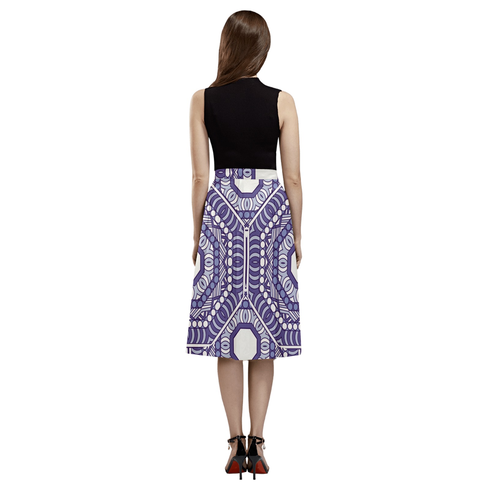 c xsdc Mnemosyne Women's Crepe Skirt (Model D16)