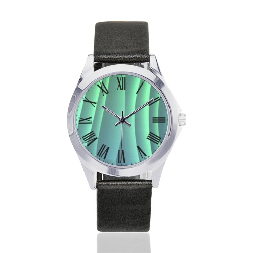 bb hrhhh Unisex Silver-Tone Round Leather Watch (Model 216)