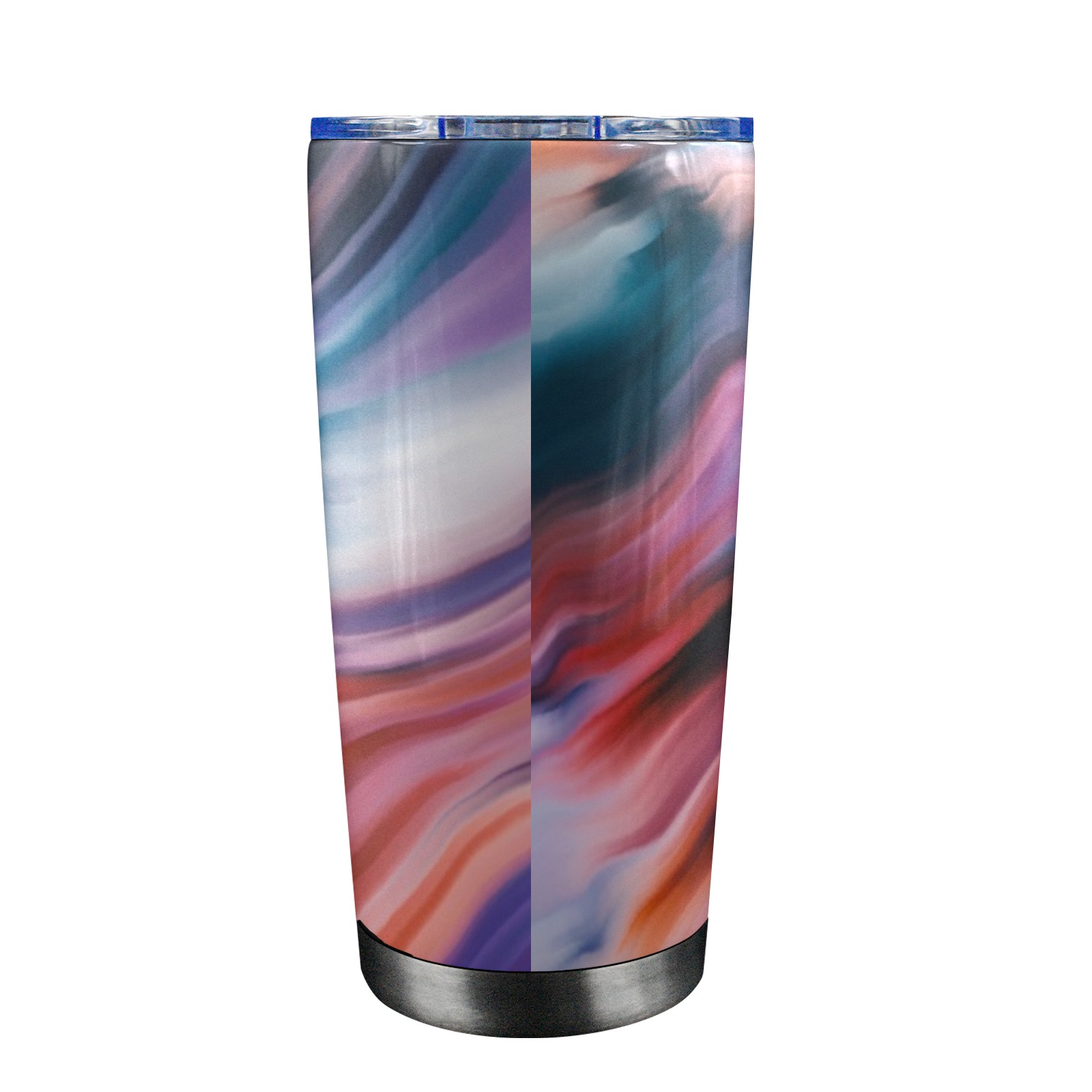 Abstract paint pink 0090 20oz Mobile Tumbler with Clear Slide Lid