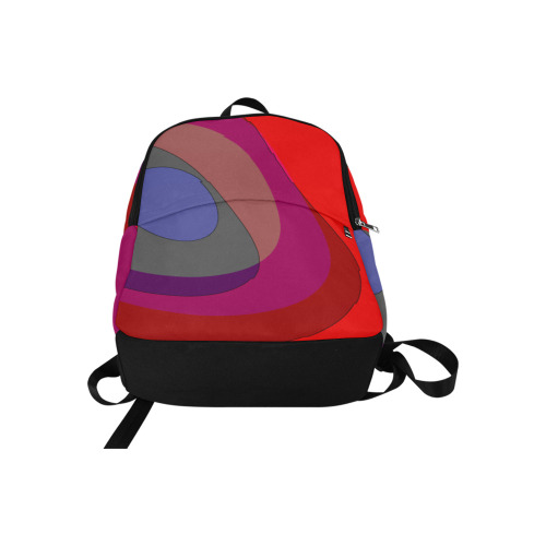 Red Abstract 714 Fabric Backpack for Adult (Model 1659)