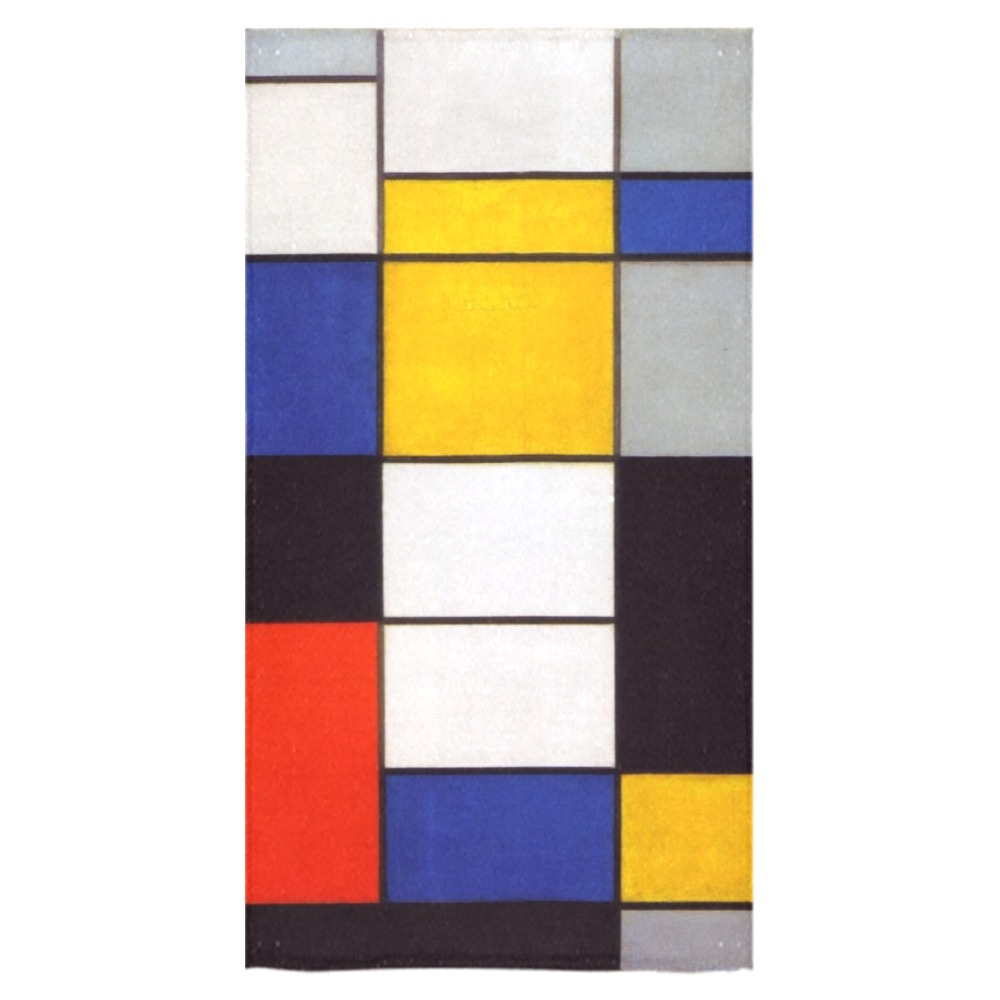 Composition A by Piet Mondrian Bath Towel 30"x56"