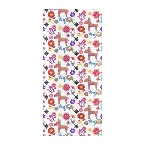 Alpaca Pinata and Flowers Beach Towel 32"x 71"