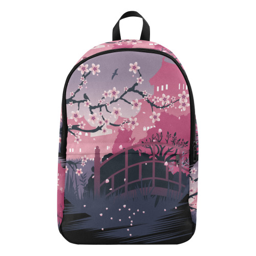 Dark Blossom Fabric Backpack for Adult (Model 1659)