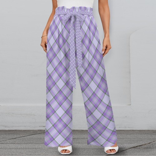 Purple Plaid Tartan 2 Diagonal