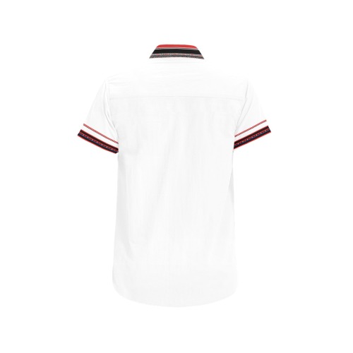 Benguet Mens Polo Shirt White Men's All Over Print Short Sleeve Shirt (Model T53)