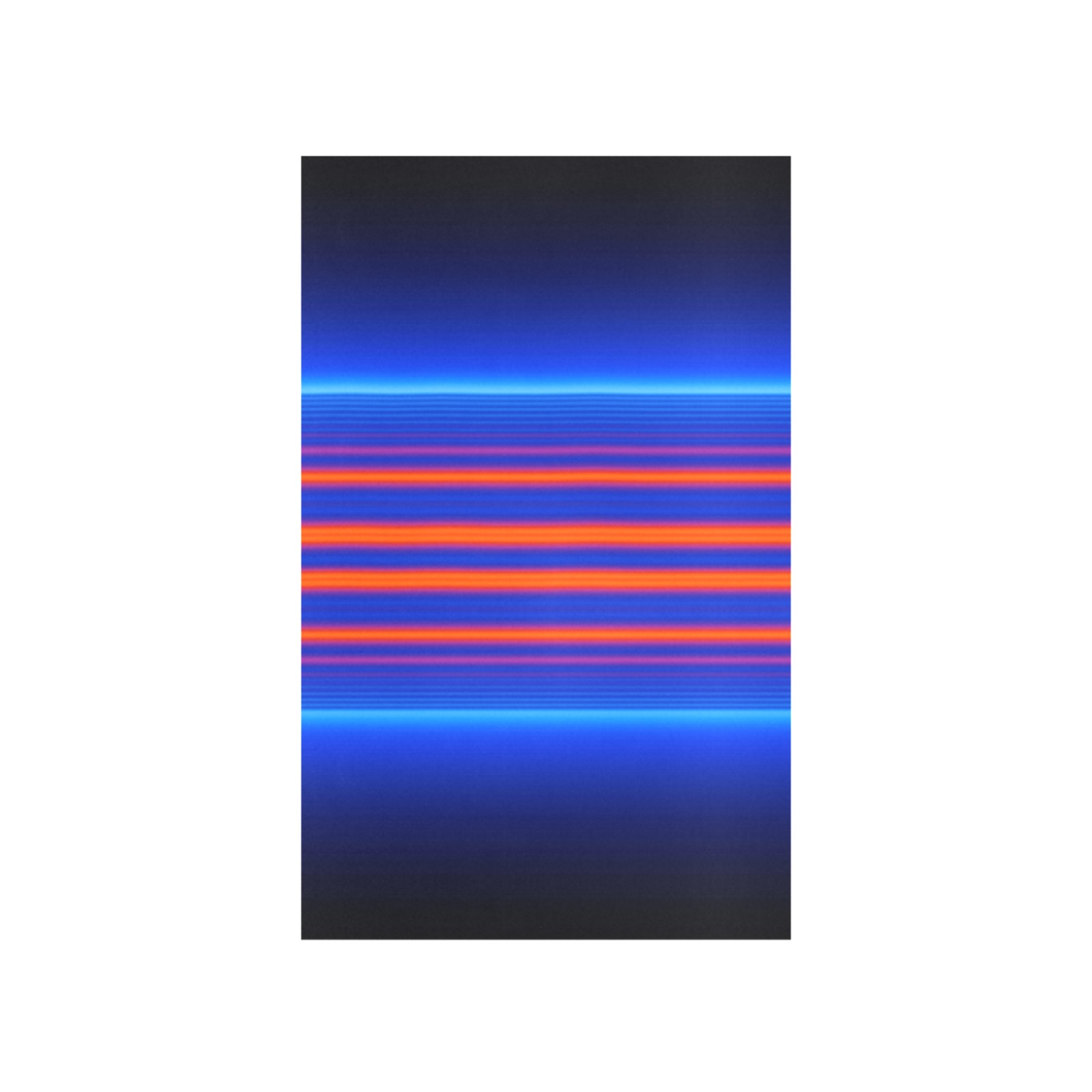 Sculpted Blue Red Stripes Art Print 7‘’x10‘’