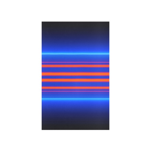 Sculpted Blue Red Stripes Art Print 7‘’x10‘’