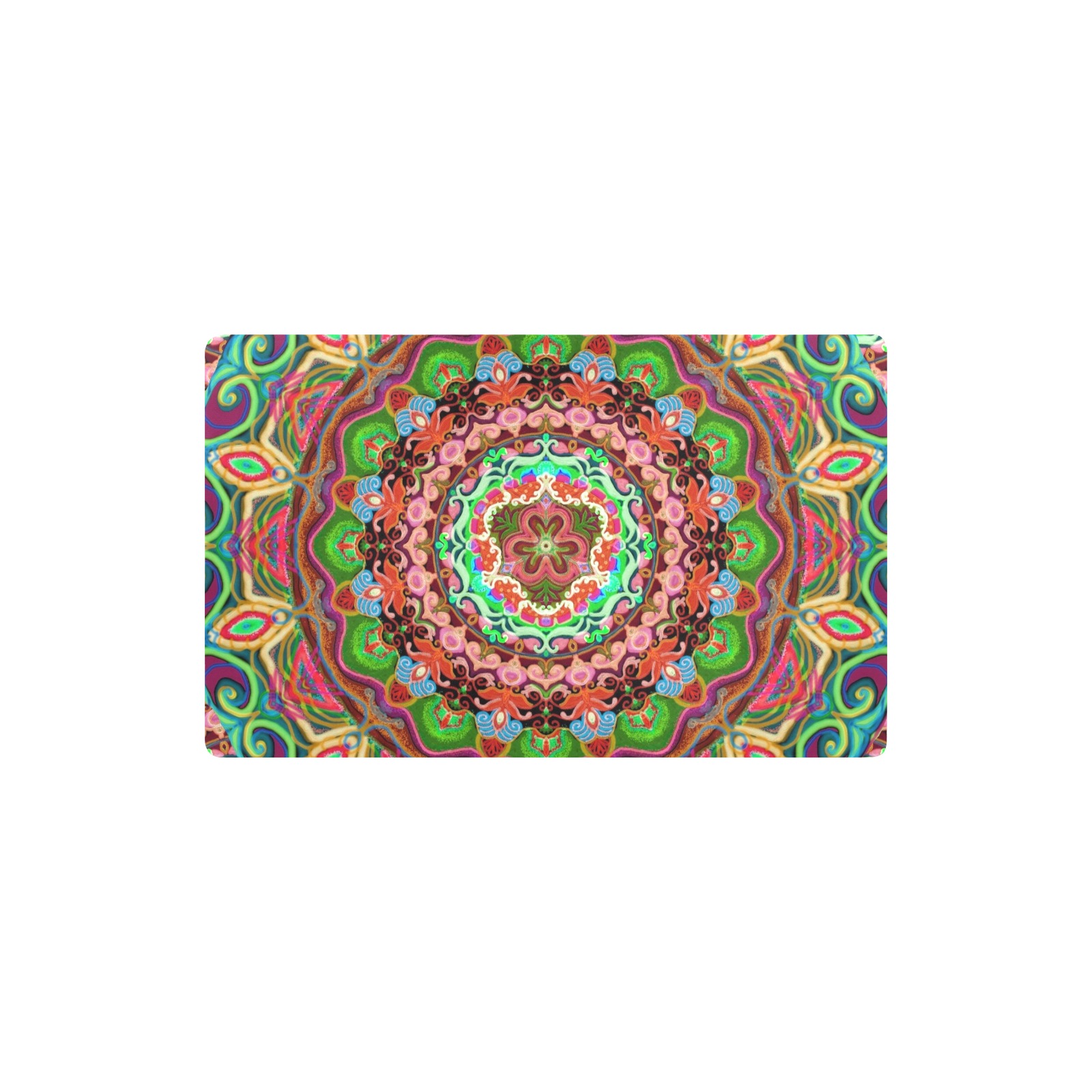 russian mandala 17 Kitchen Mat 32"x20"