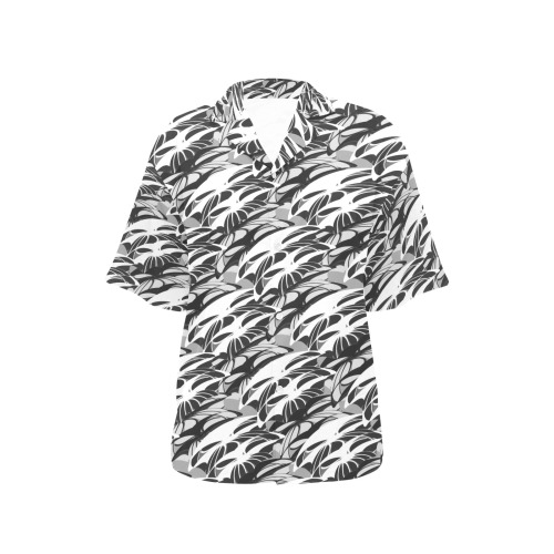 Alien Troops Pattern All Over Print Hawaiian Shirt for Women (Model T58)