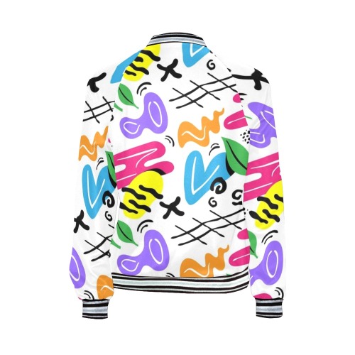 Summer Party Collectable Fly All Over Print Bomber Jacket for Women (Model H21)