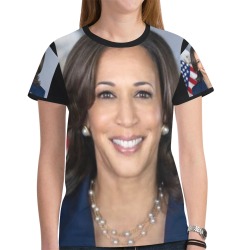 Kamala Harris T shirt 6 New All Over Print T-shirt for Women (Model T45)