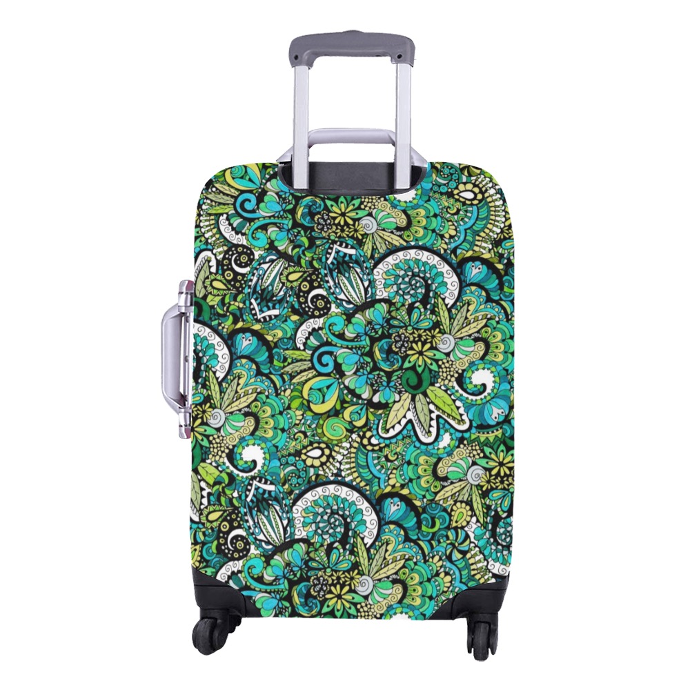 Tropical Illusion Luggage Cover/Medium 22"-25"