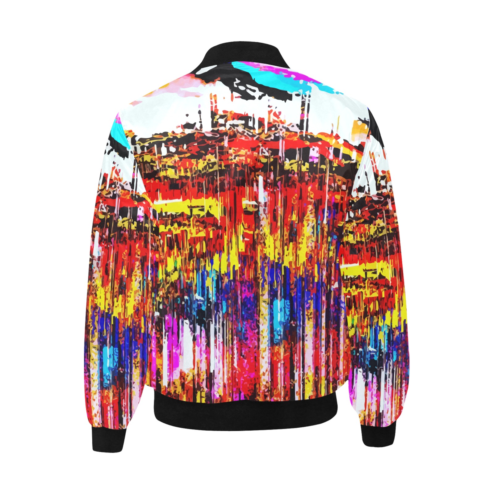 tintaliquida 2_vectorized All Over Print Quilted Bomber Jacket for Men (Model H33)
